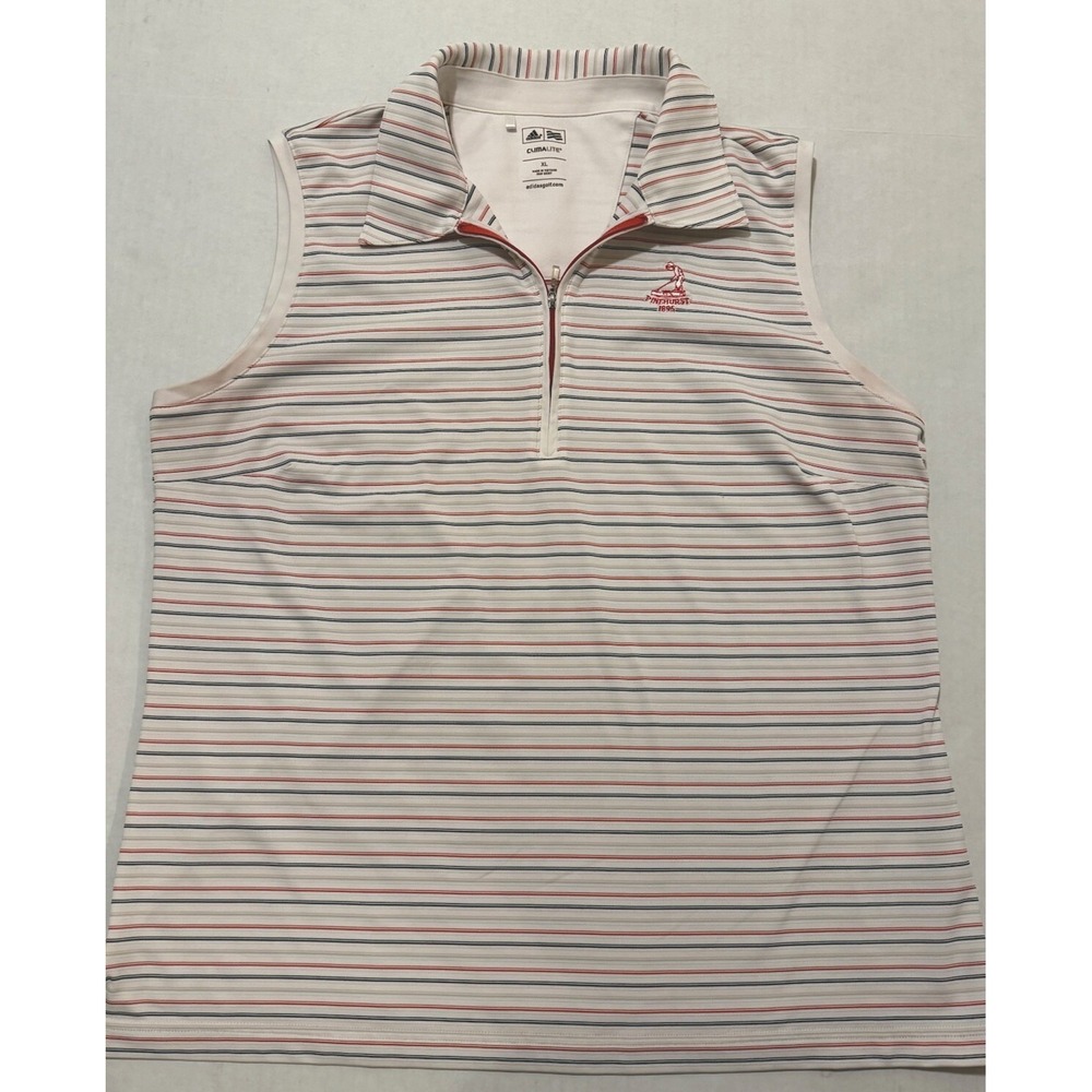 Adidas Womens Pinehurst 1895 Climalite Half‎ Zip Golf Pullover Fashion Vest XL